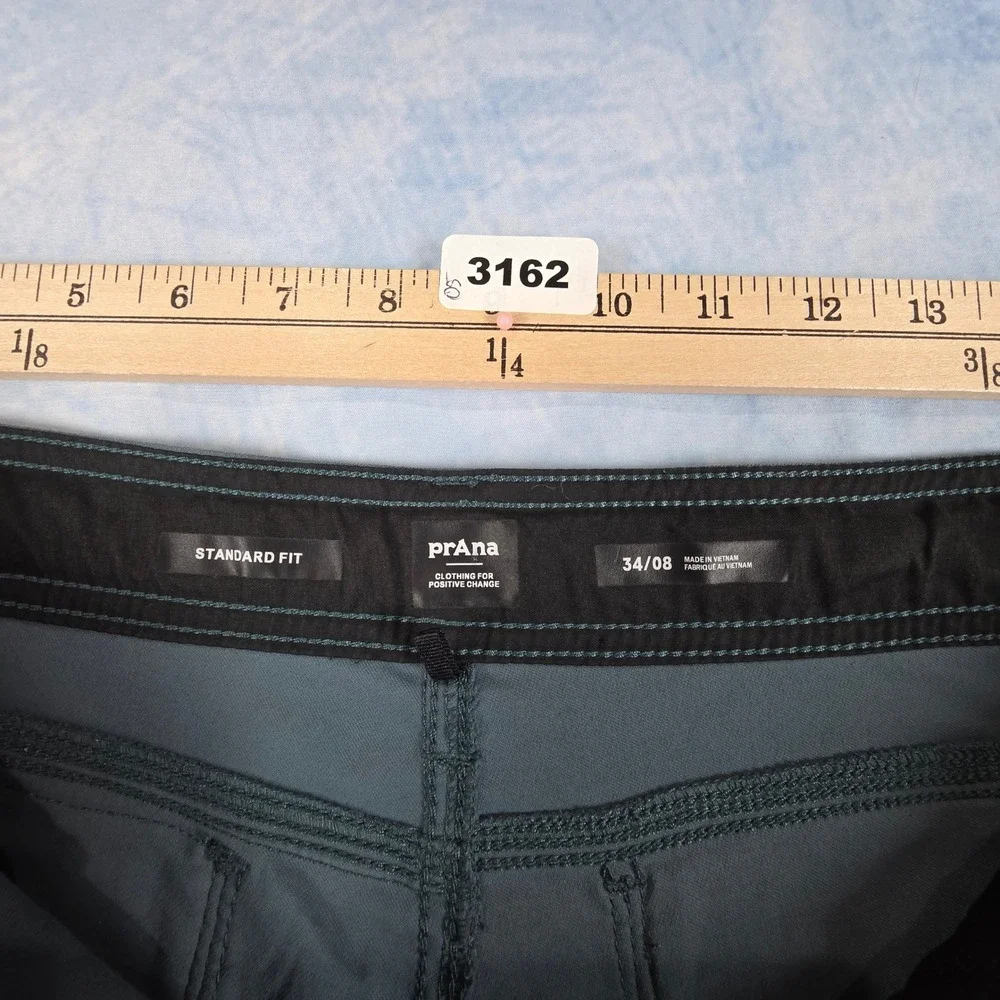 Prana Zion Cargo Shorts Mens 34 Gray Stretch Hiking Climbing Outdoor 8 Inseam